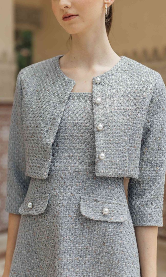 Ainsley Dress in Grey