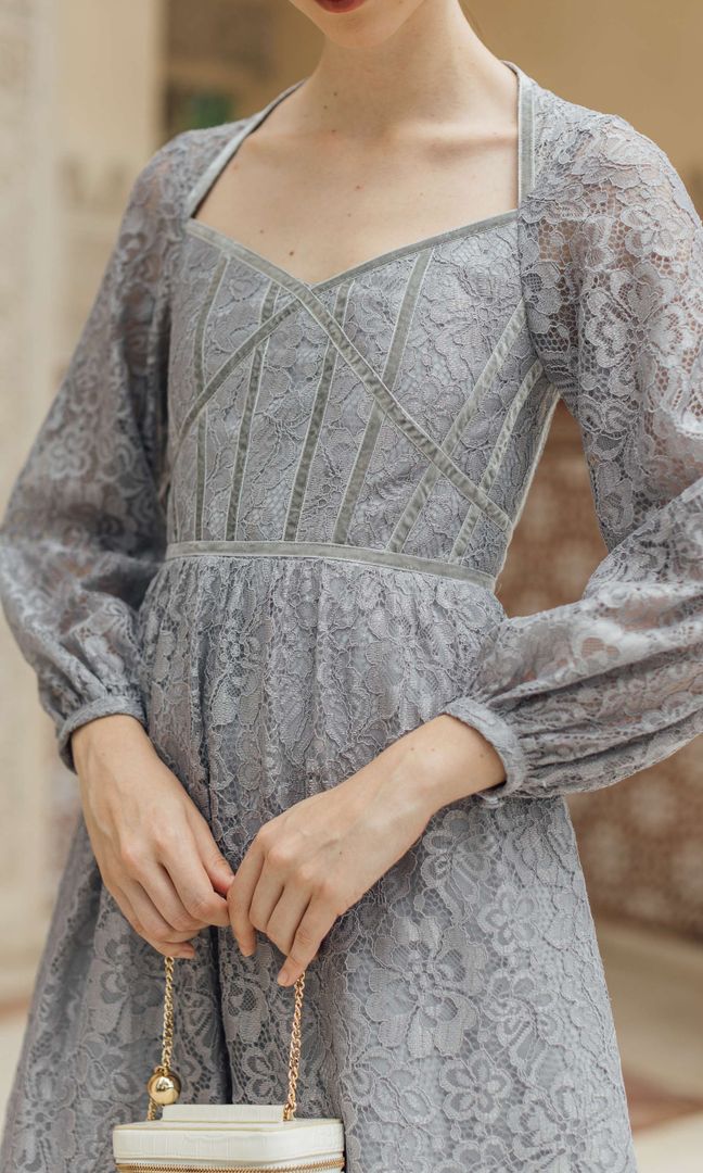 Valli Dress in Grey