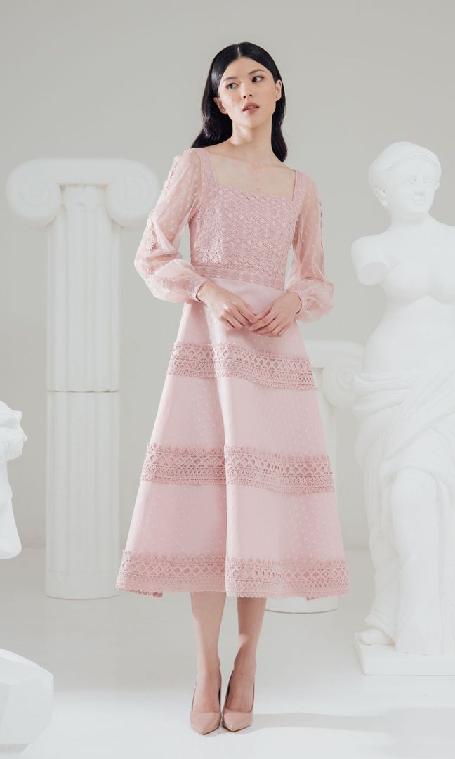 Aluma Dress in Pink