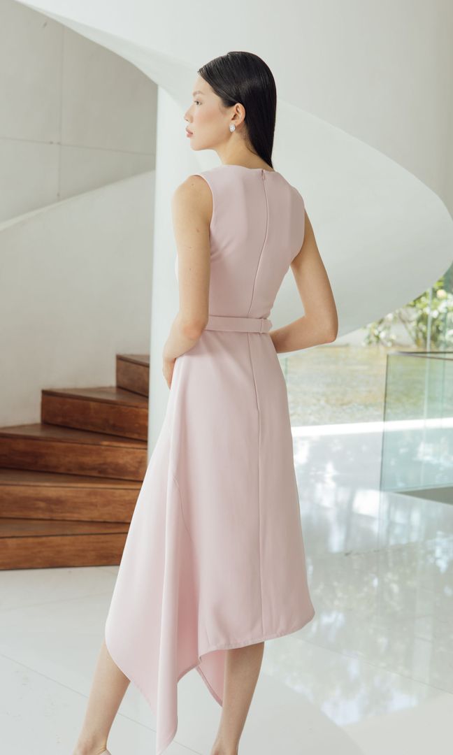 Acacia Dress in Blush