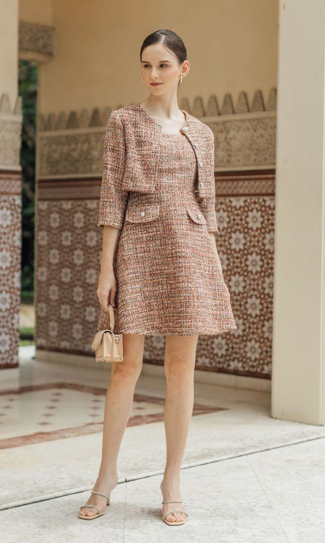 Ainsley Dress in Terracotta