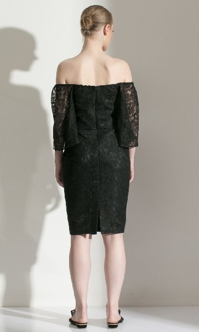 Tafeta Black Dress (Ready M)