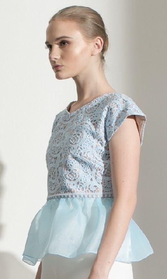 Vivid Sky Blue Top (Ready S)