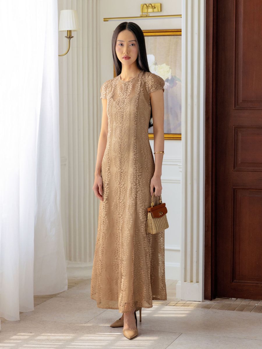 Eskett Dress in Gold