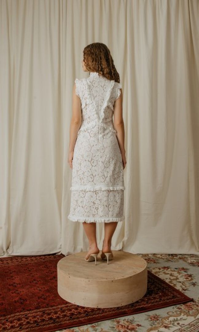 Poppy Dress in White