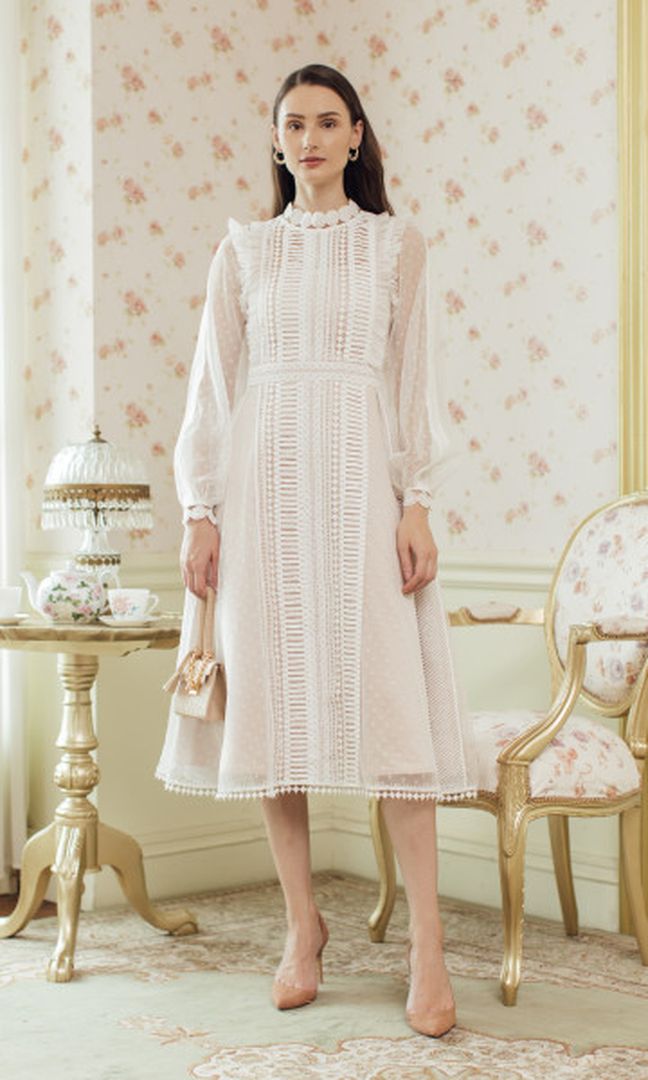 Quinn Dress in White