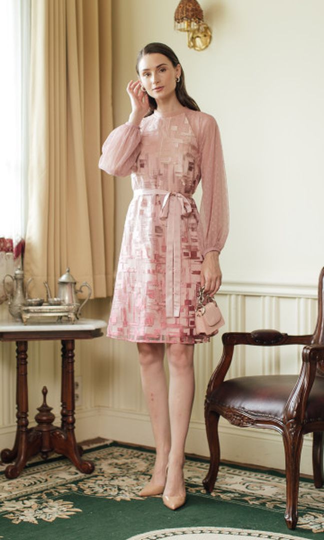 Ezra Dress in Rose