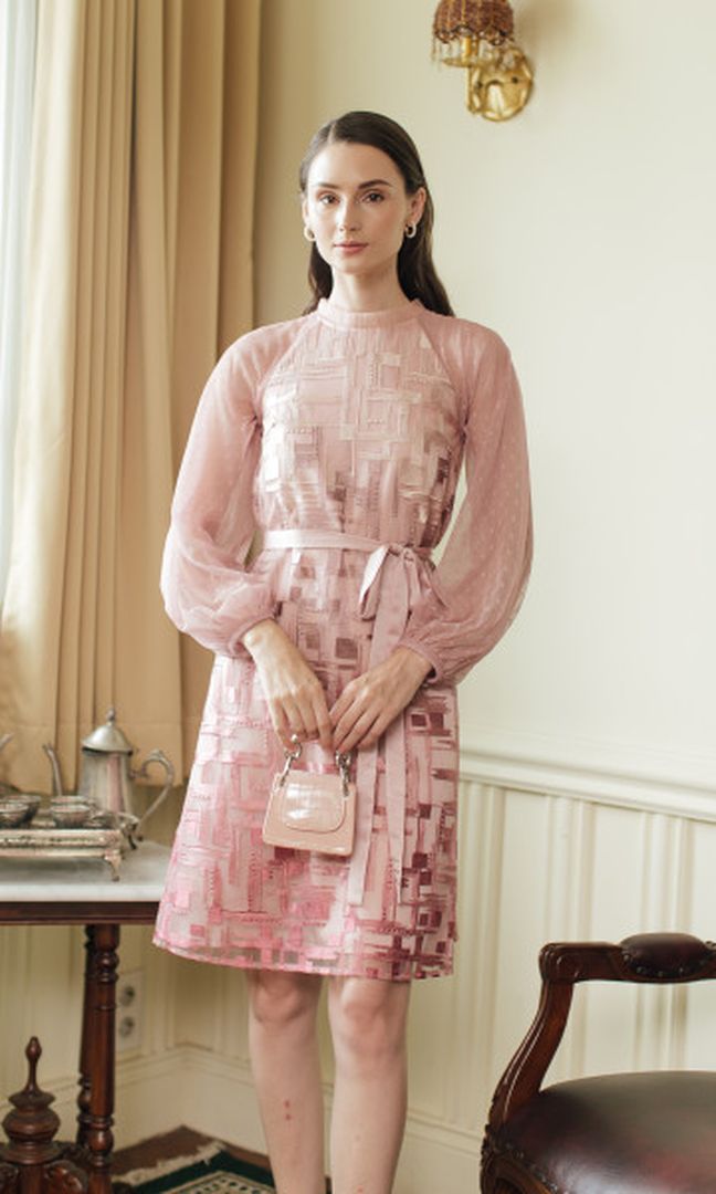 Ezra Dress in Rose