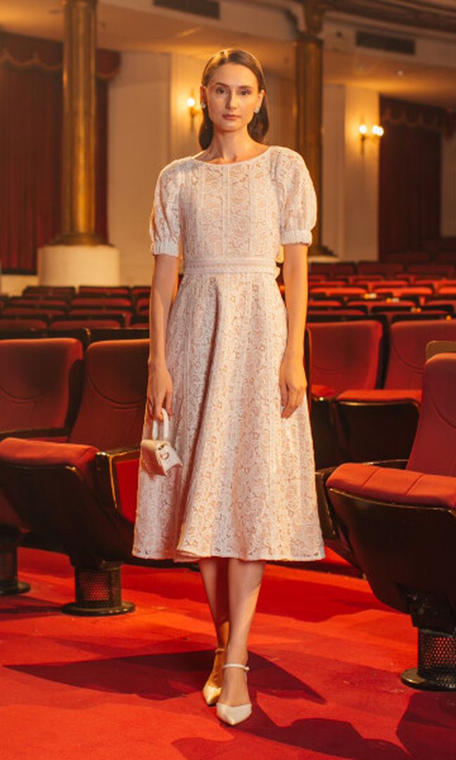 Helga Dress in White