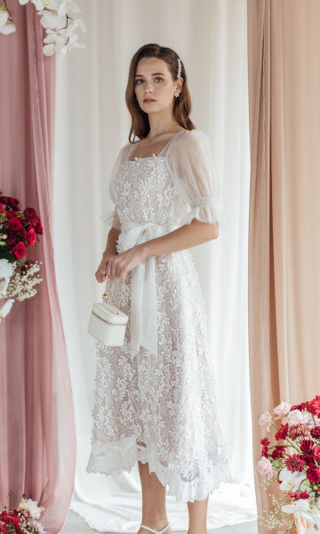 Icy Dress in White