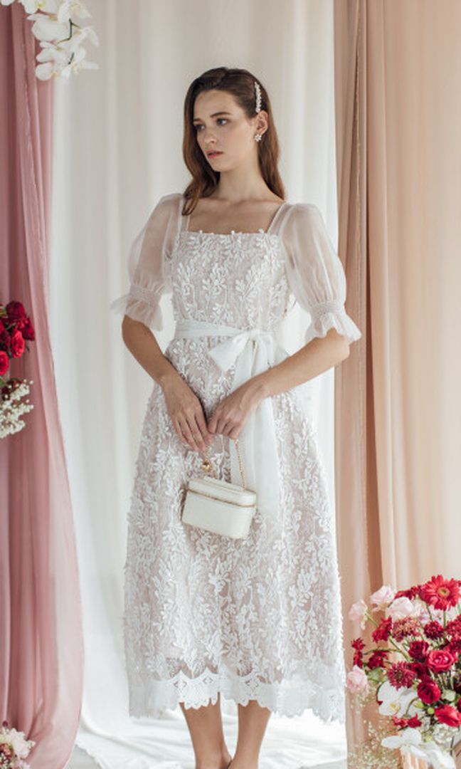 Icy Dress in White