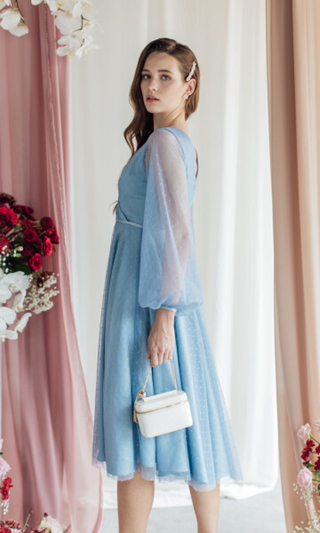 Frostine Dress in Blue