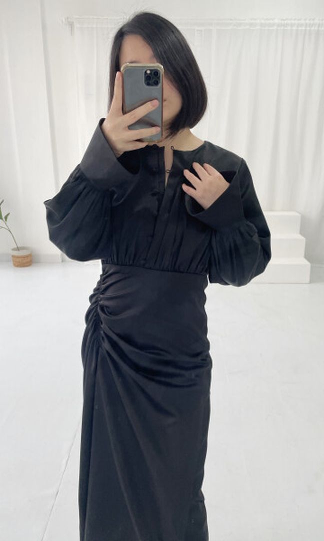 Navid Dress in Black (LONG)