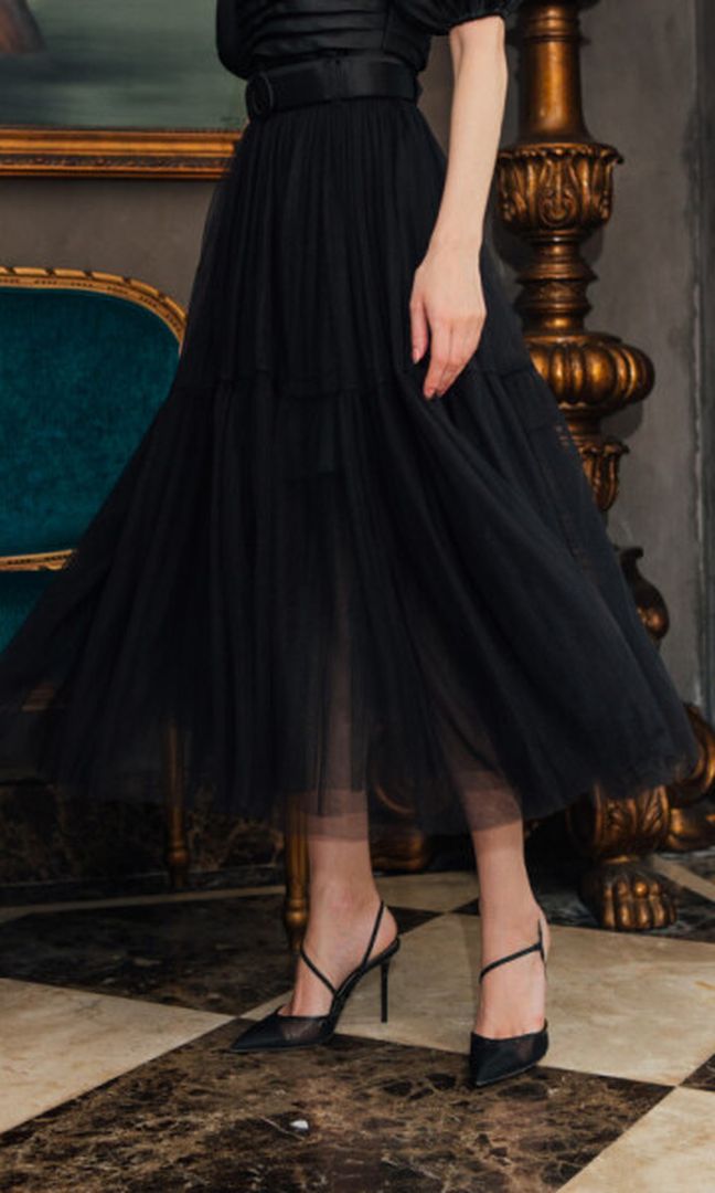 Athena Skirt in Black (Ready XS)