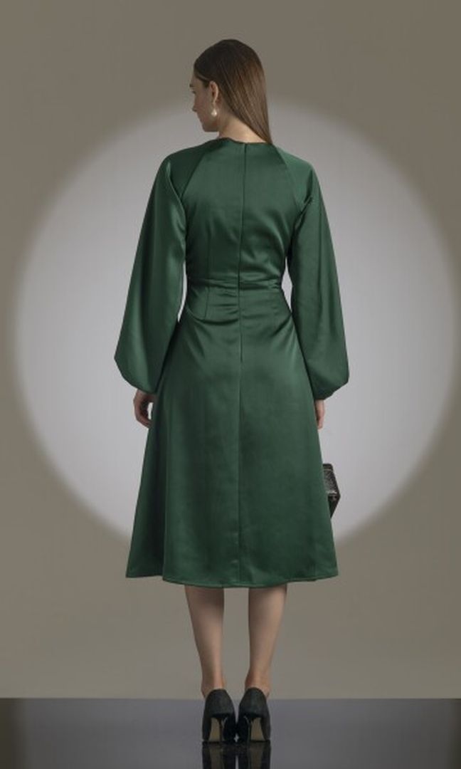 Simone Dress in Emerald