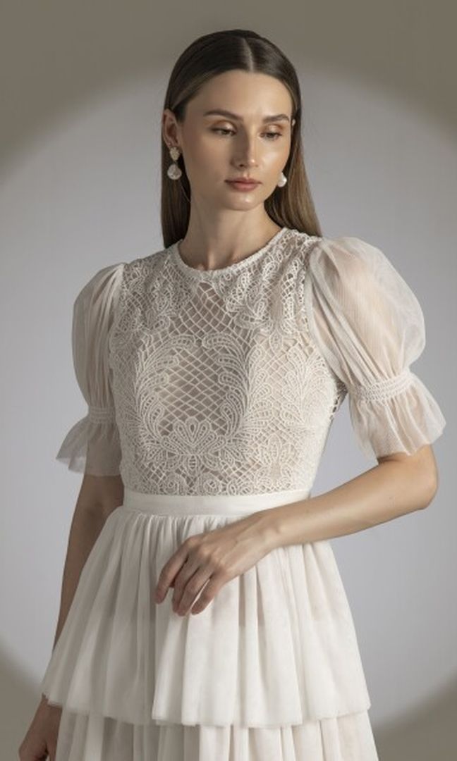 Monique Dress in White