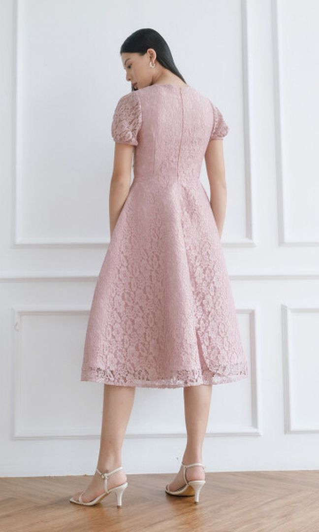 Jolene Dress in Dusty Pink (Ready XS,S,M,L,XL)