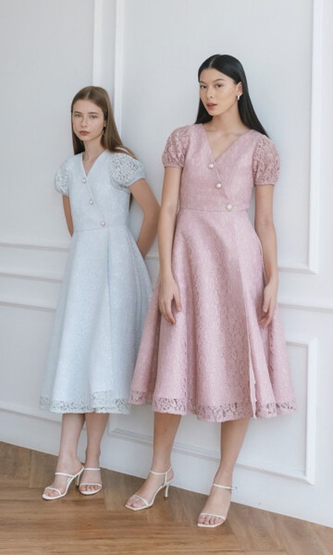 Jolene Dress in Baby Blue (Ready XS,S,M,L)