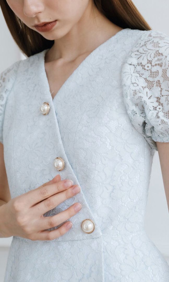 Jolene Dress in Baby Blue (Ready XS,S,M,L)