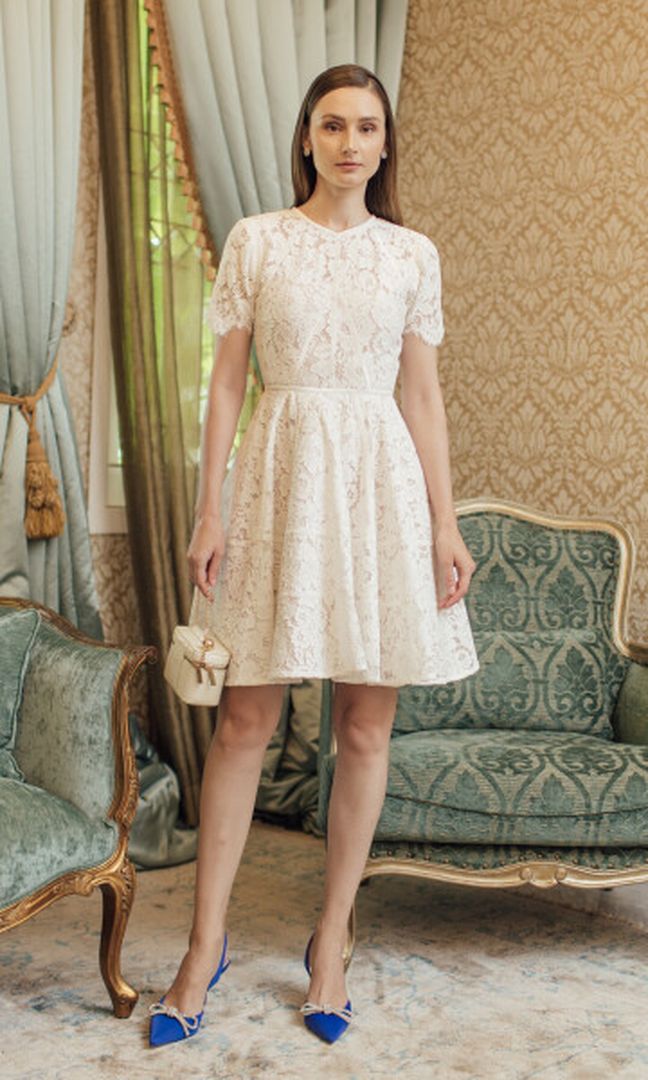 Eliora Dress in White