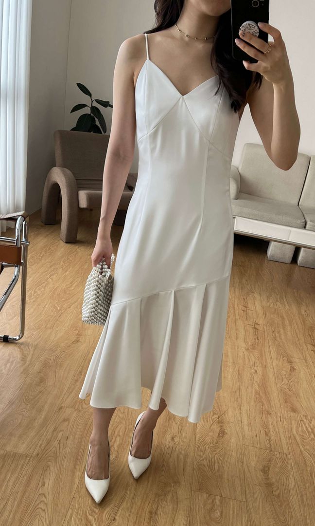 La Lune Dress in White