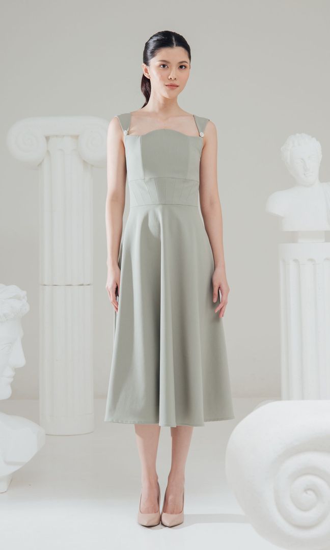 Libra Dress in Green