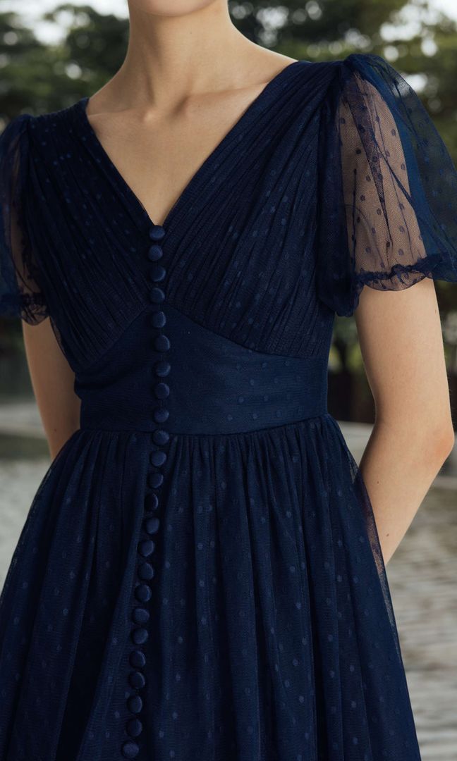 Tamar Dress in Midnight Blue