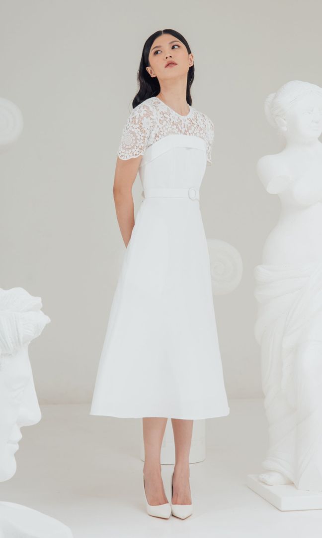 Orla Dress in White