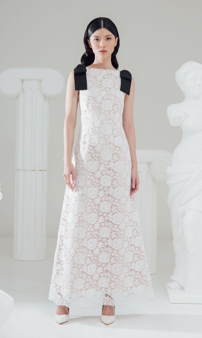 Maple Dress in White