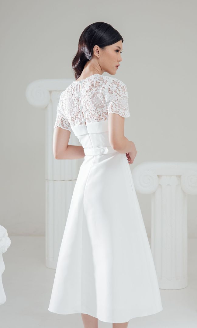 Orla Dress in White