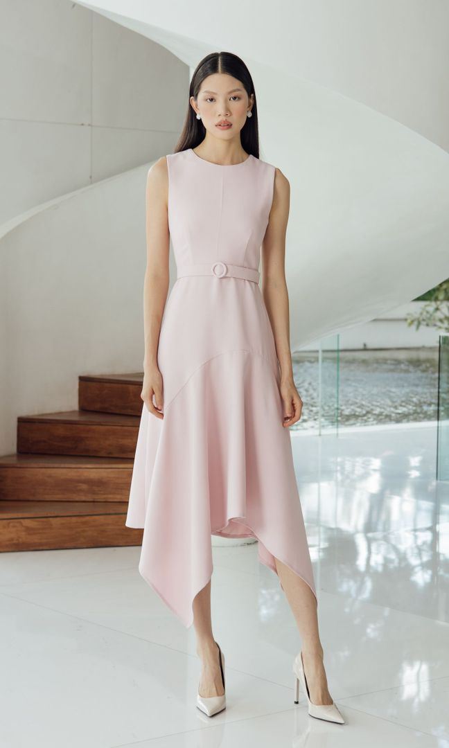 Acacia Dress in Blush