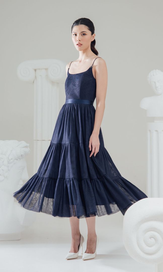 Arlet Dress in Midnight Blue