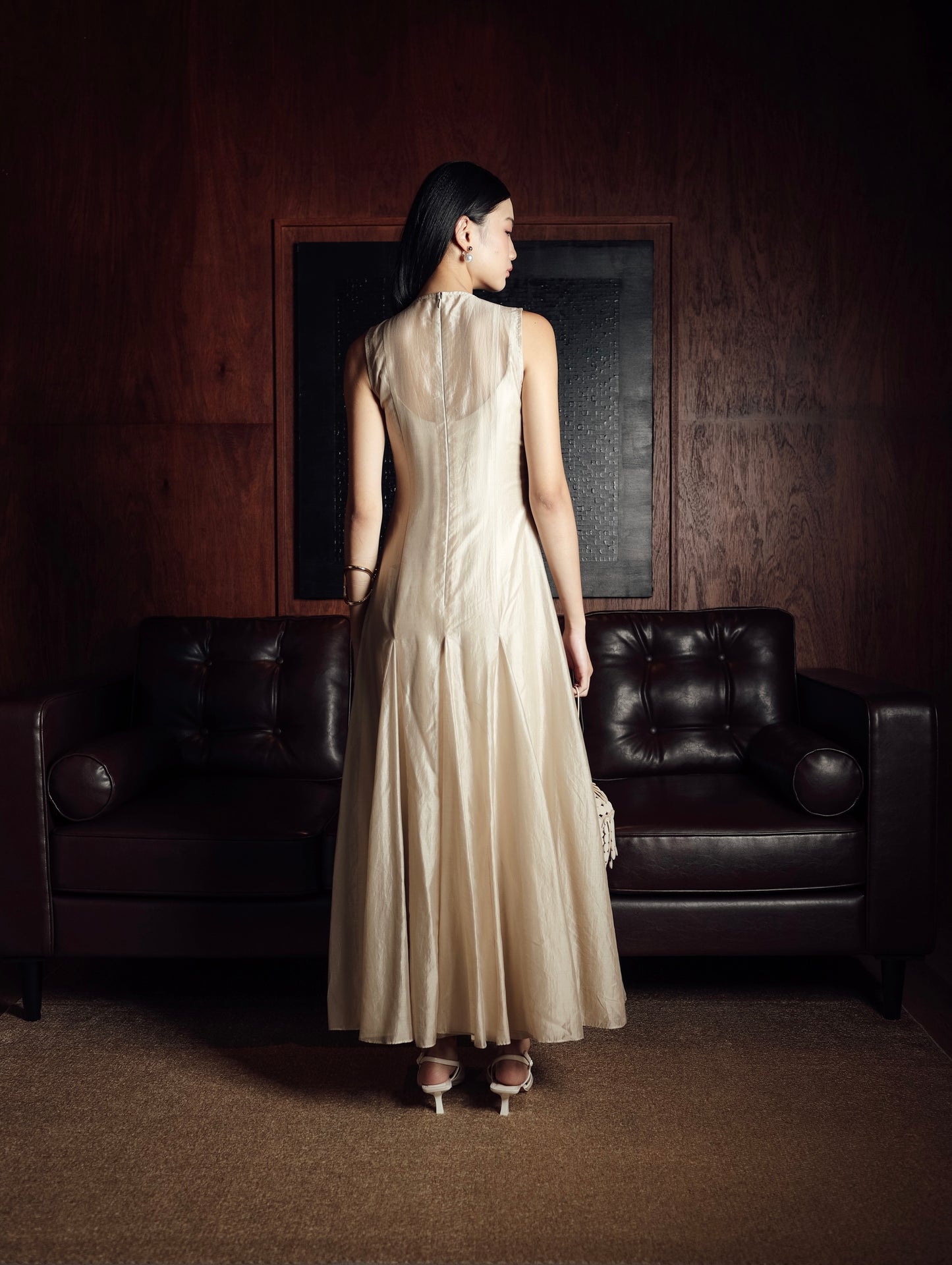 Siren Dress in Champagne