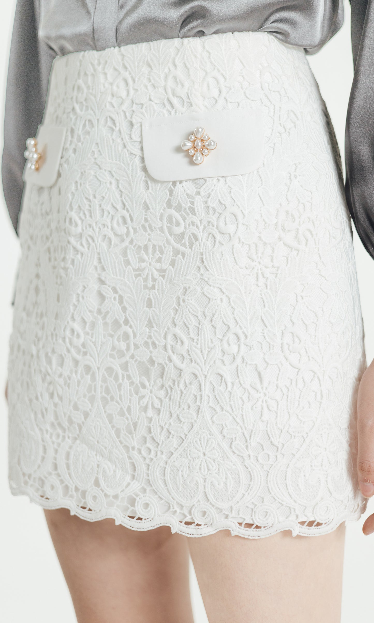 Nolan Skort in White