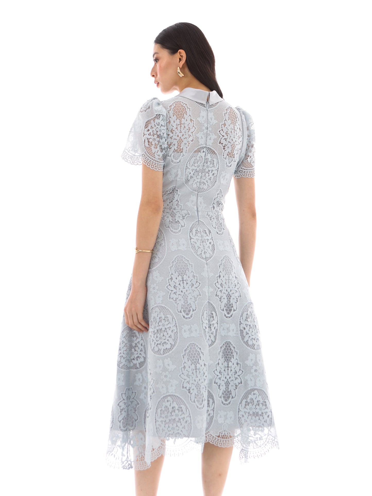 Noa Dress in Ash Blue