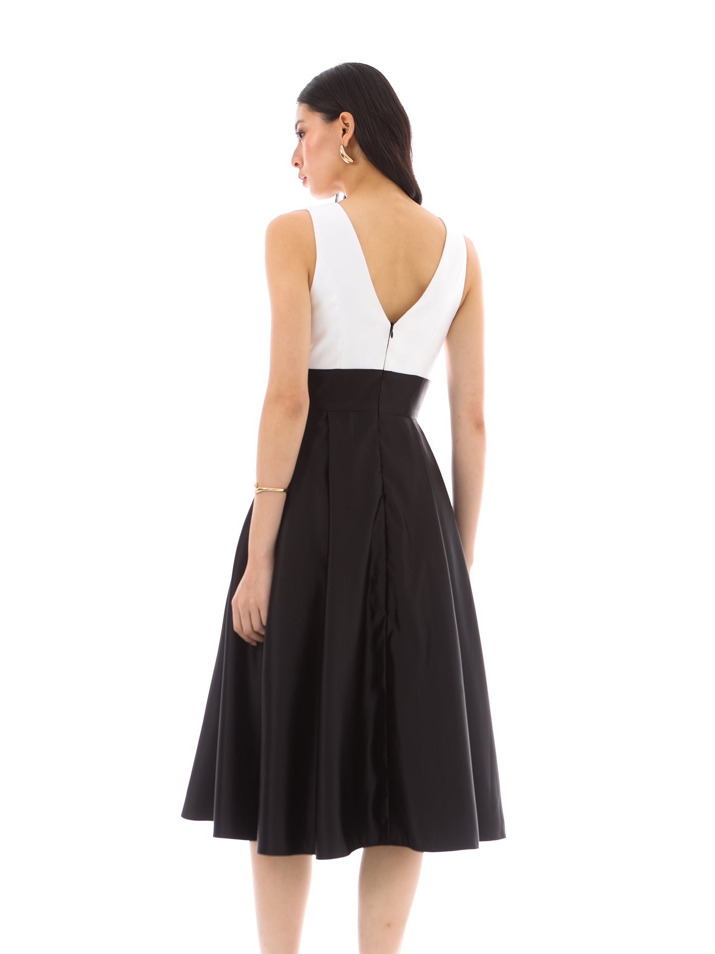 Alessia Dress in Black/White