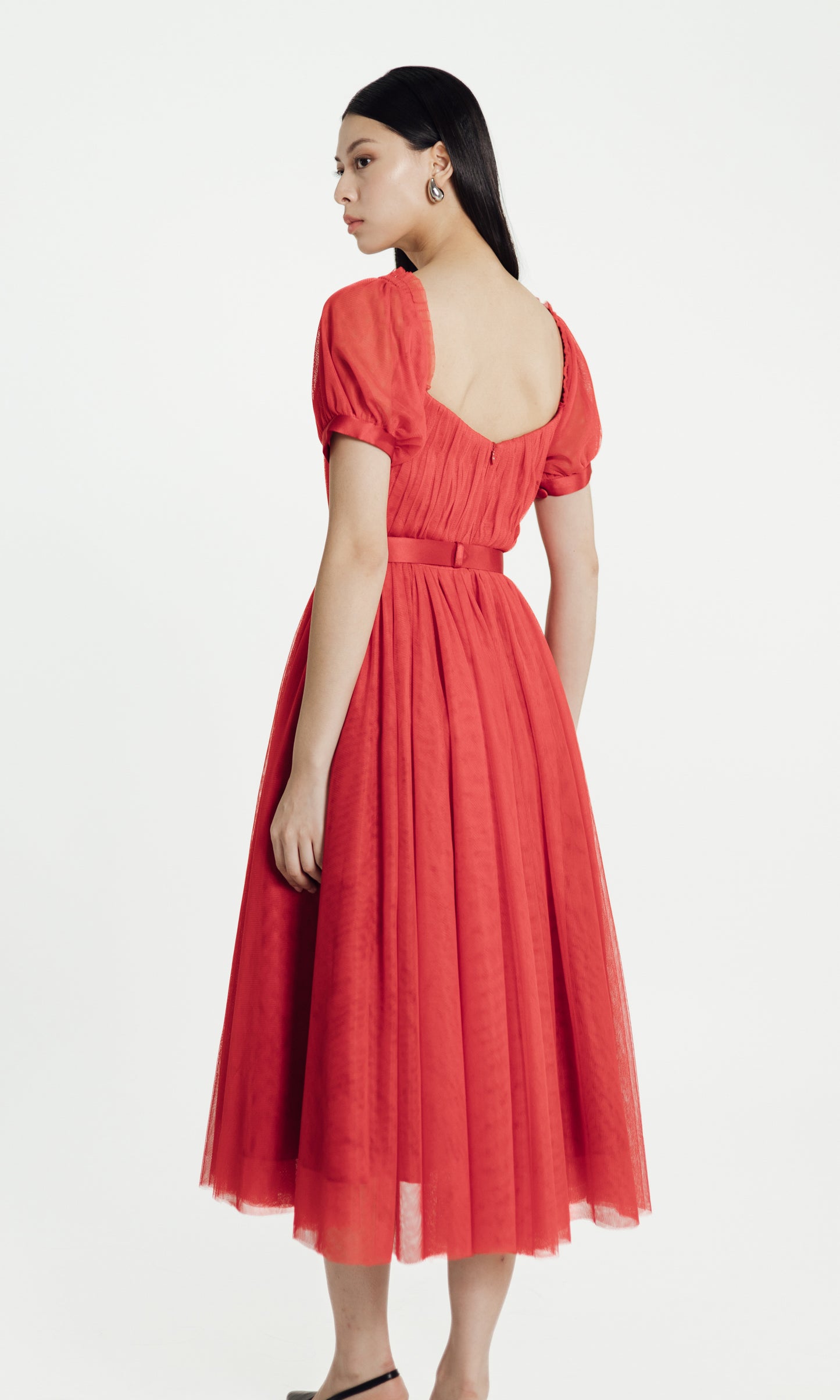 Flora Dress in Red