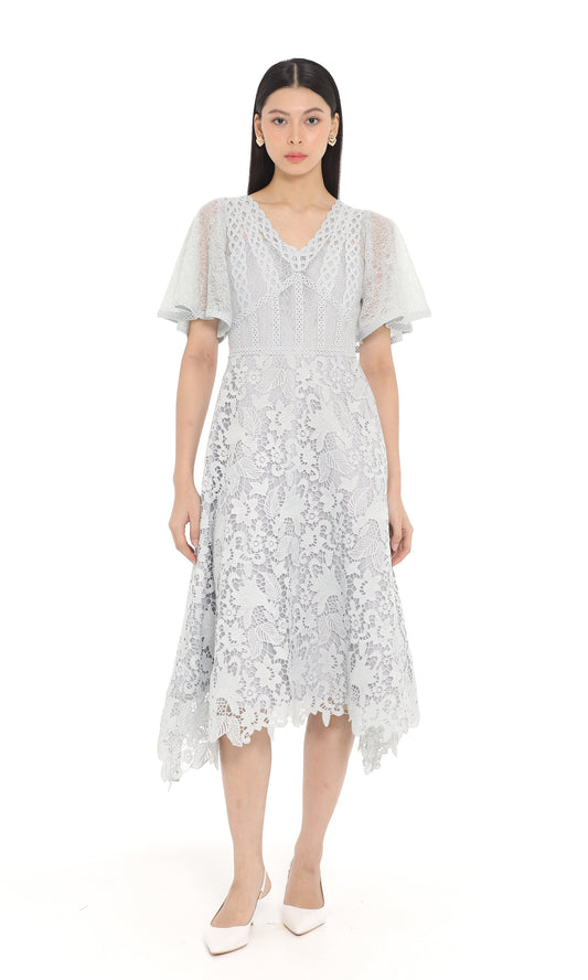 Carmelyn Dress in Ash Blue