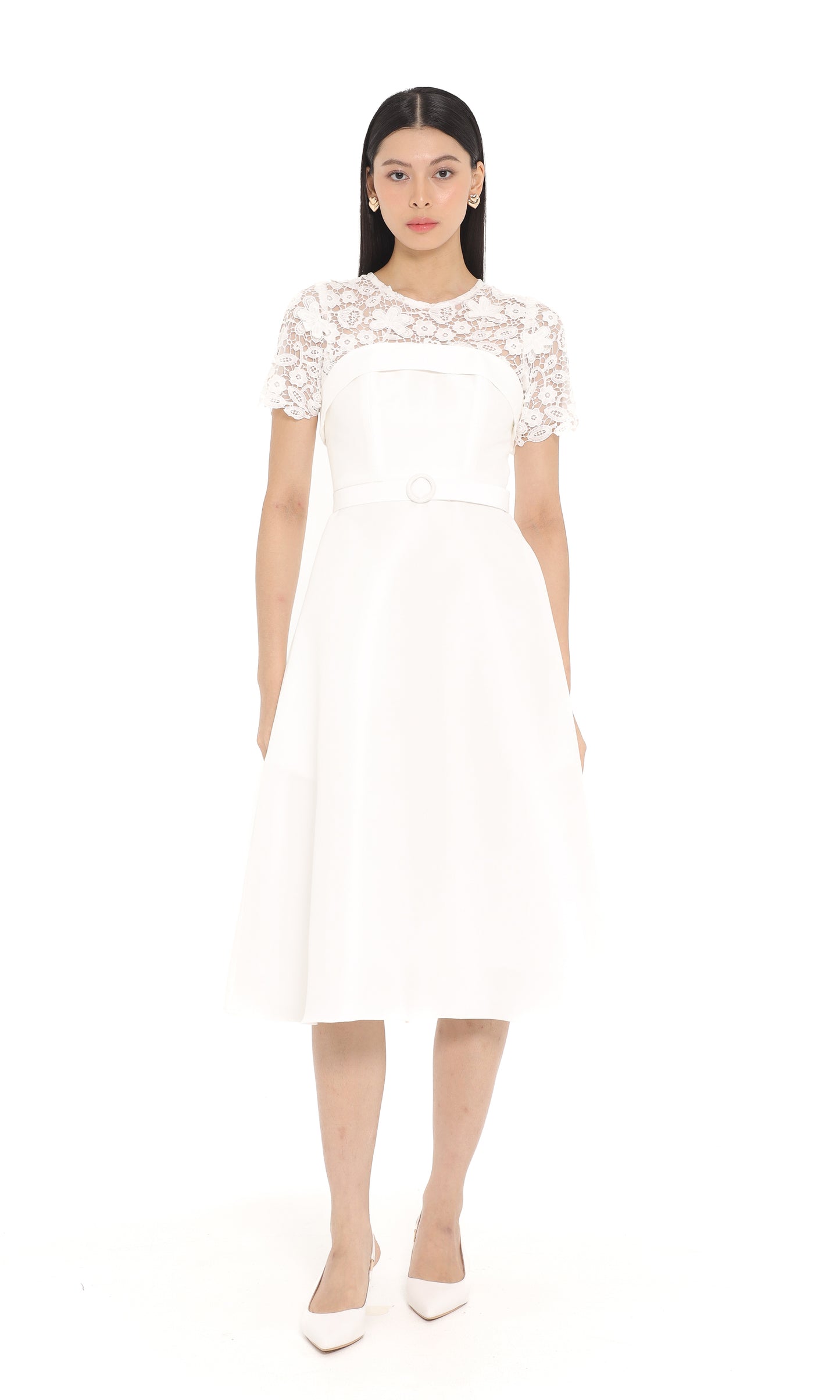Olla Dress in White