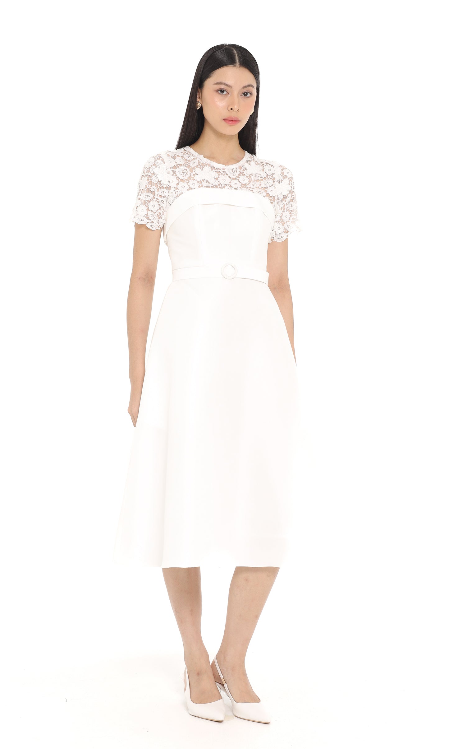 Olla Dress in White
