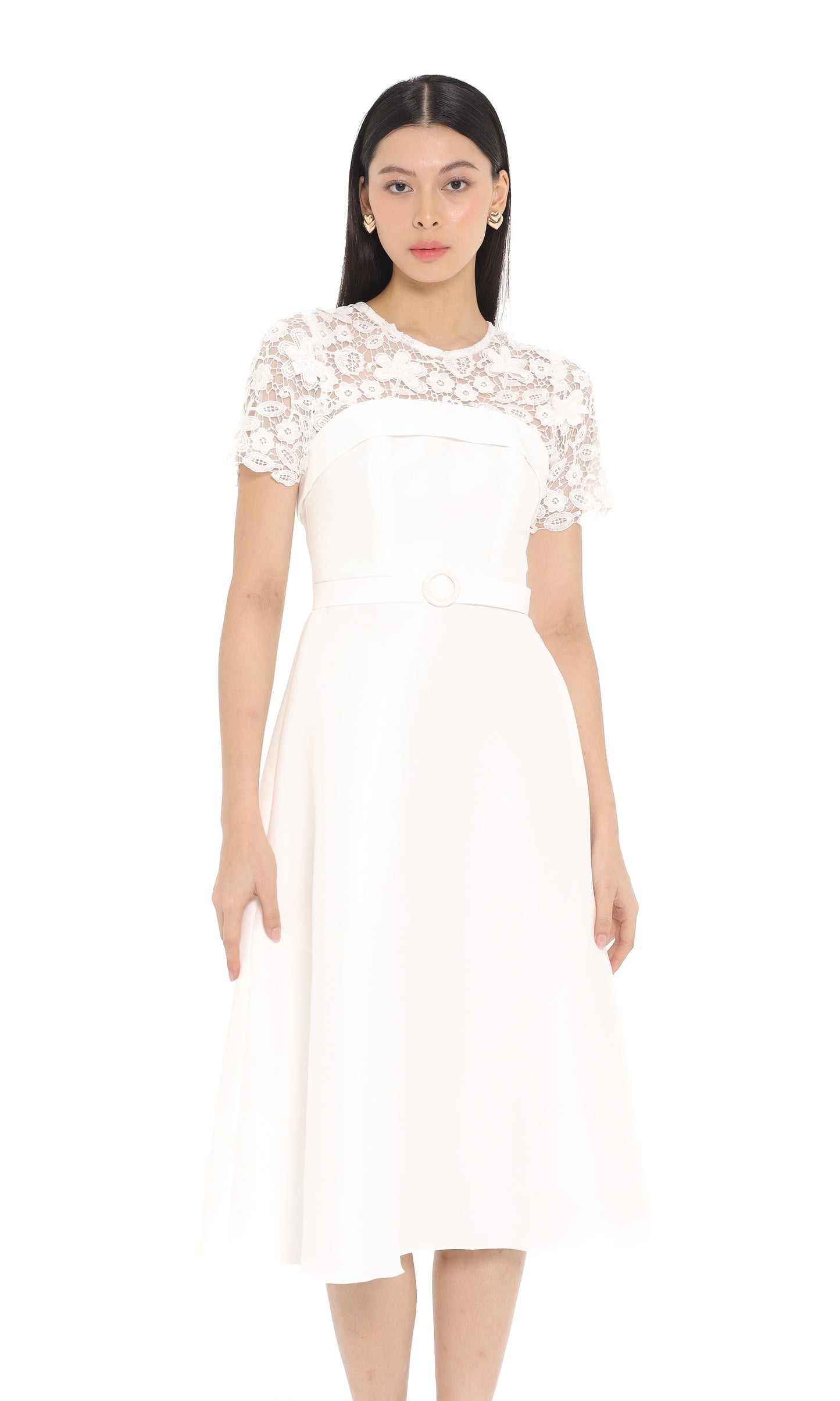Olla Dress in White