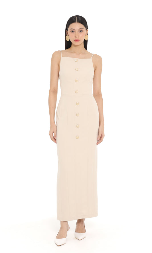 Emaline Dress in Oat