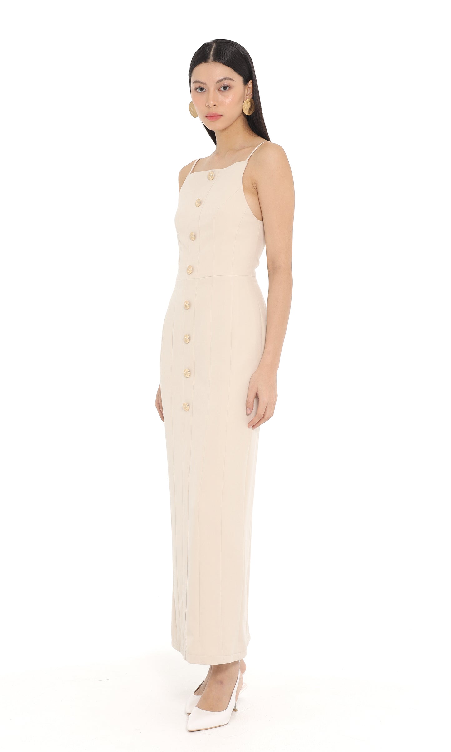Emaline Dress in Oat