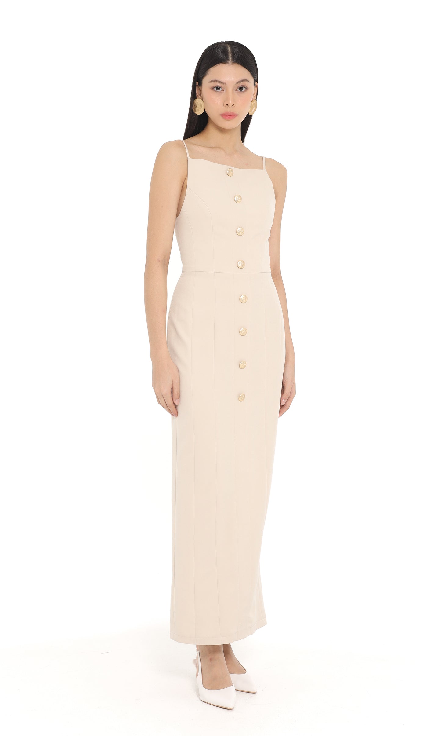 Emaline Dress in Oat
