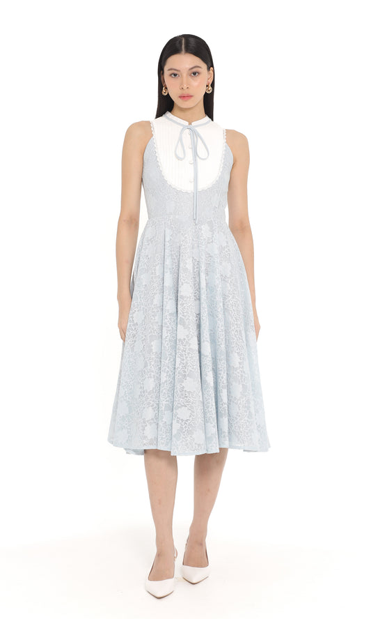 Clary Dress in Ash Blue