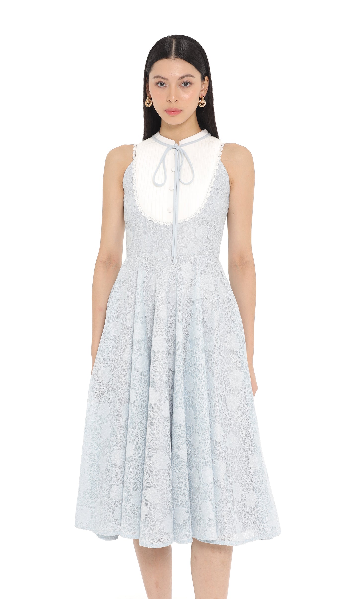 Clary Dress in Ash Blue