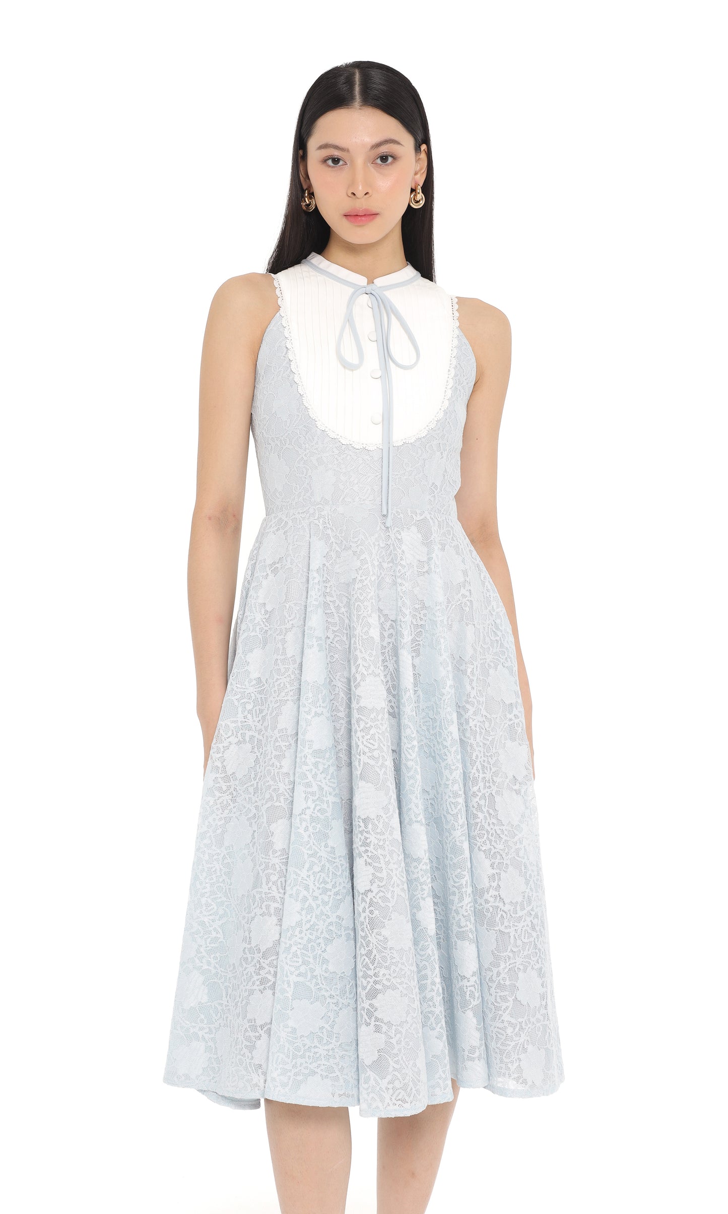 Clary Dress in Ash Blue