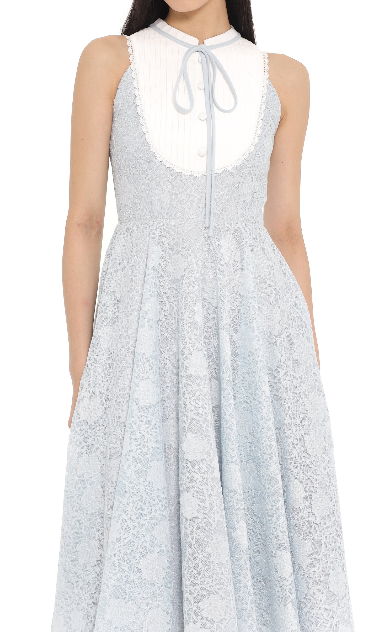 Clary Dress in Ash Blue