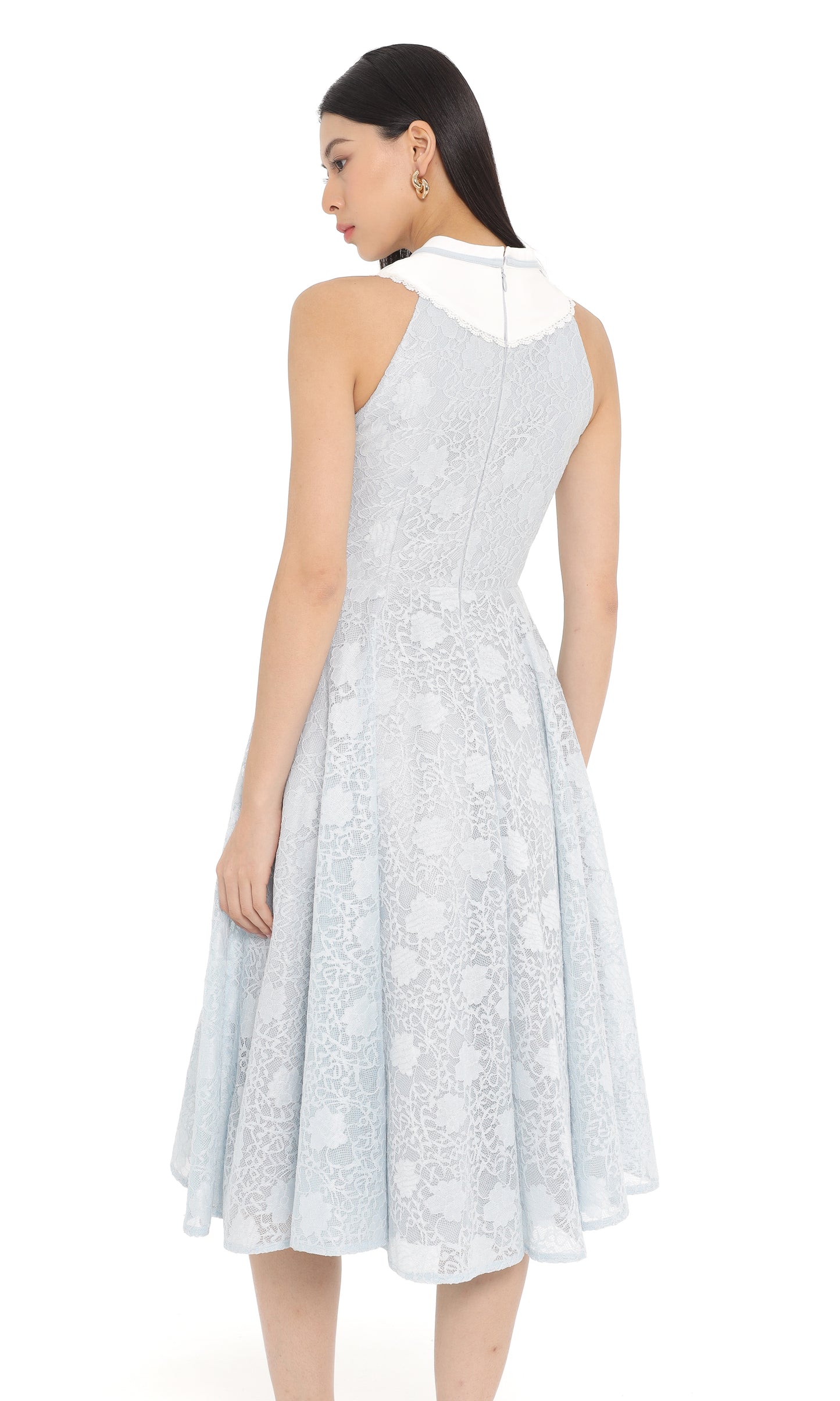 Clary Dress in Ash Blue