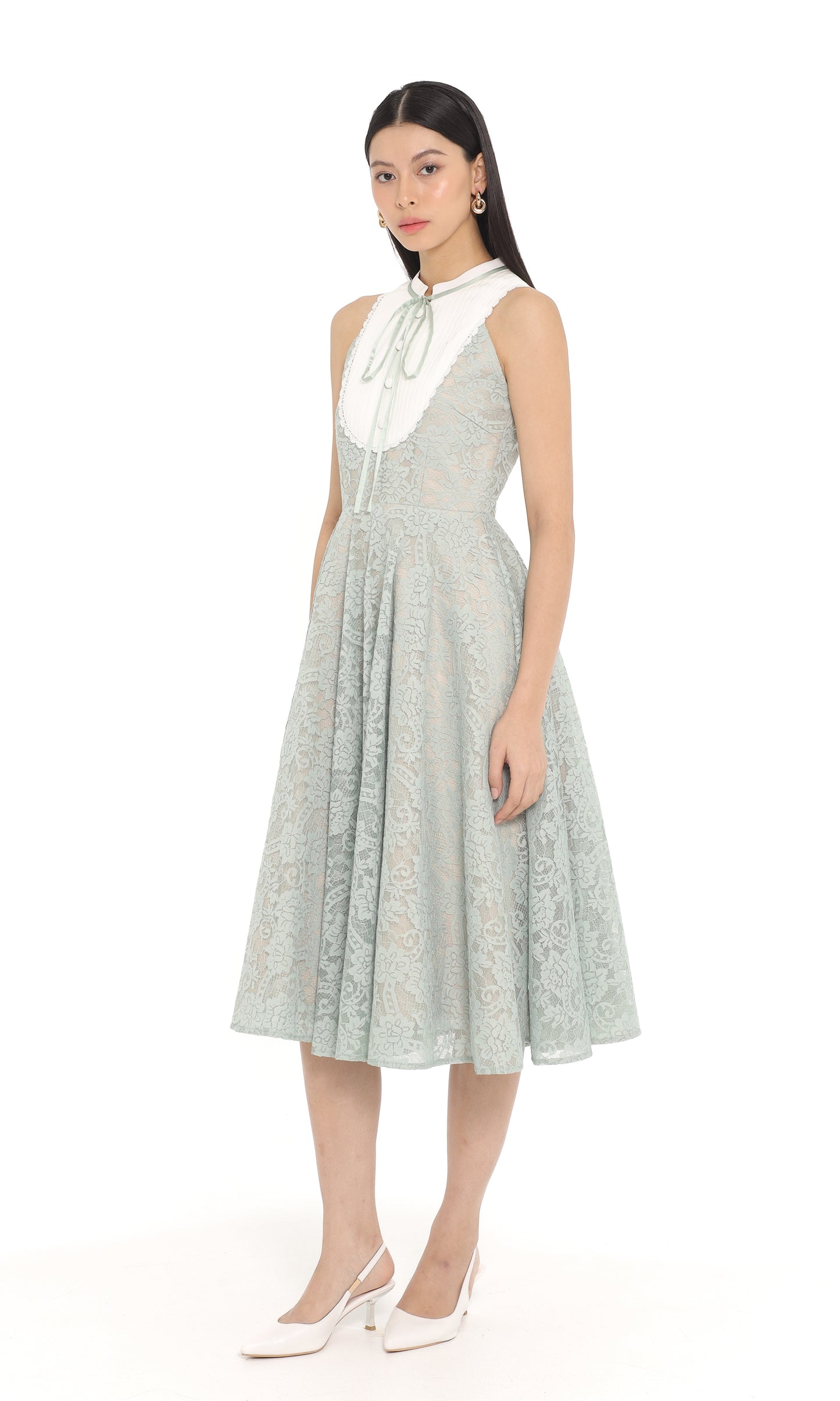 Clary Dress in Sage Green